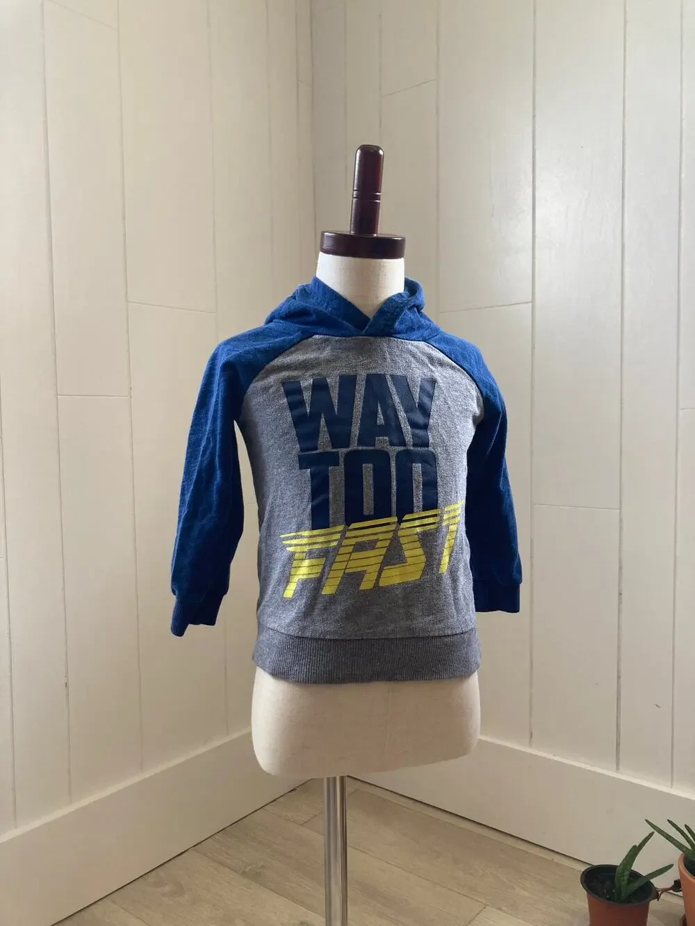 Carter’s “Way Too Fast” Boys Pullover Hoodie, Size 2T
